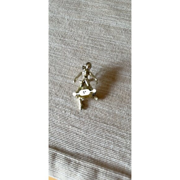 Vintage Mexican Dancer Brooch Pin  Silver Tone Fiesta Skirt Enamel Accents - Picture 12 of 12